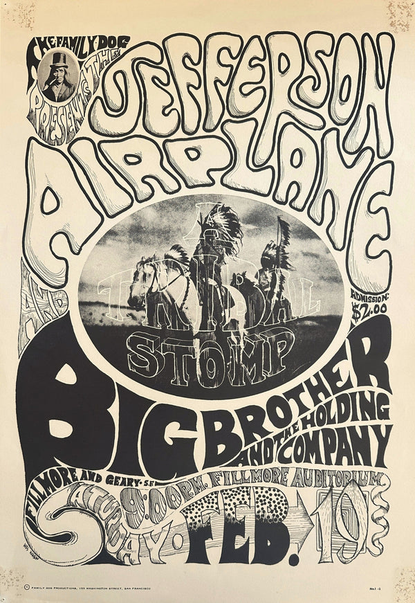 Jefferson Airplane, Big Brother by Wes Wilson (FD-1-2) - Original Vintage Poster