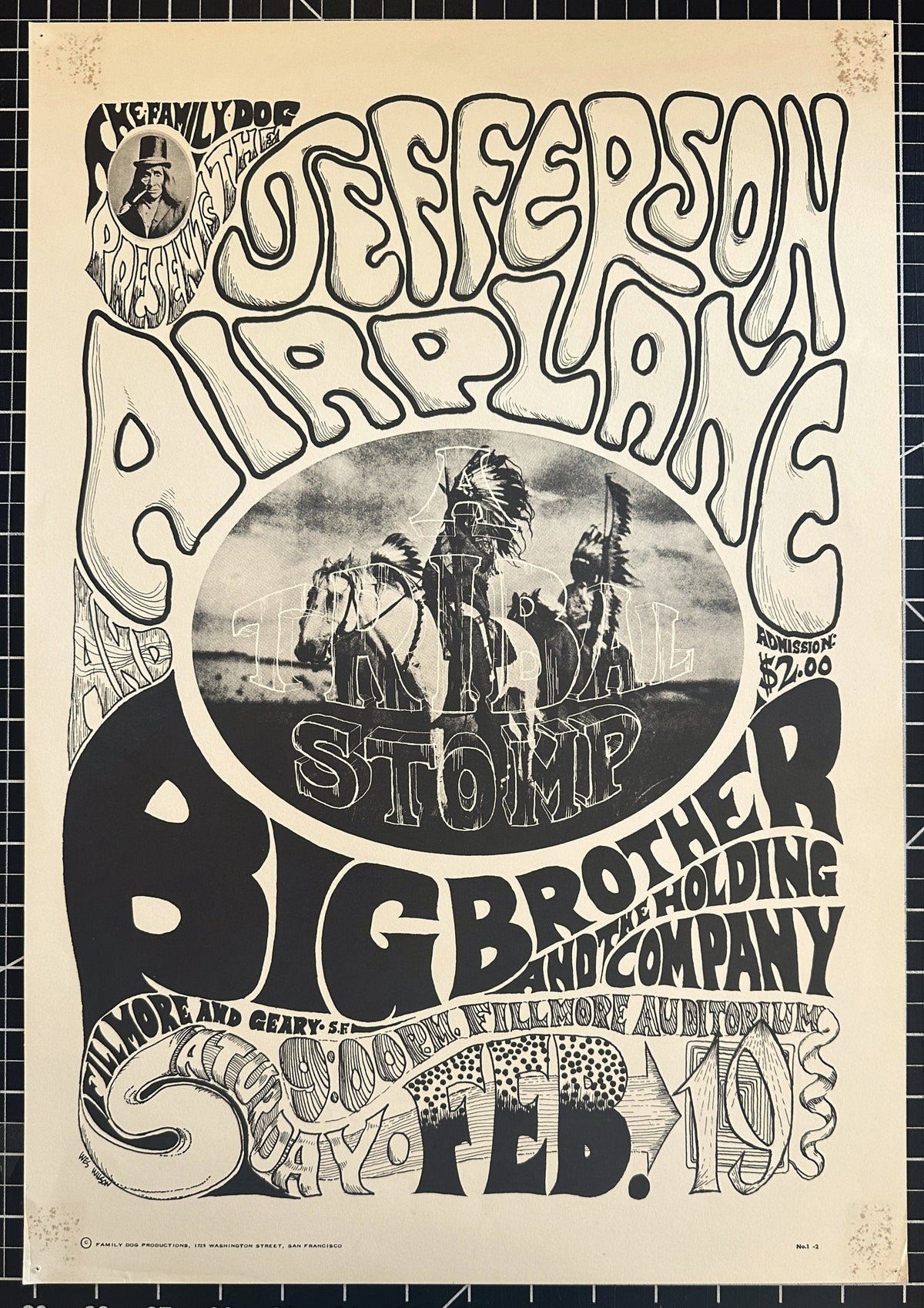 Jefferson Airplane, Big Brother by Wes Wilson (FD-1-2) - Original Vintage Poster