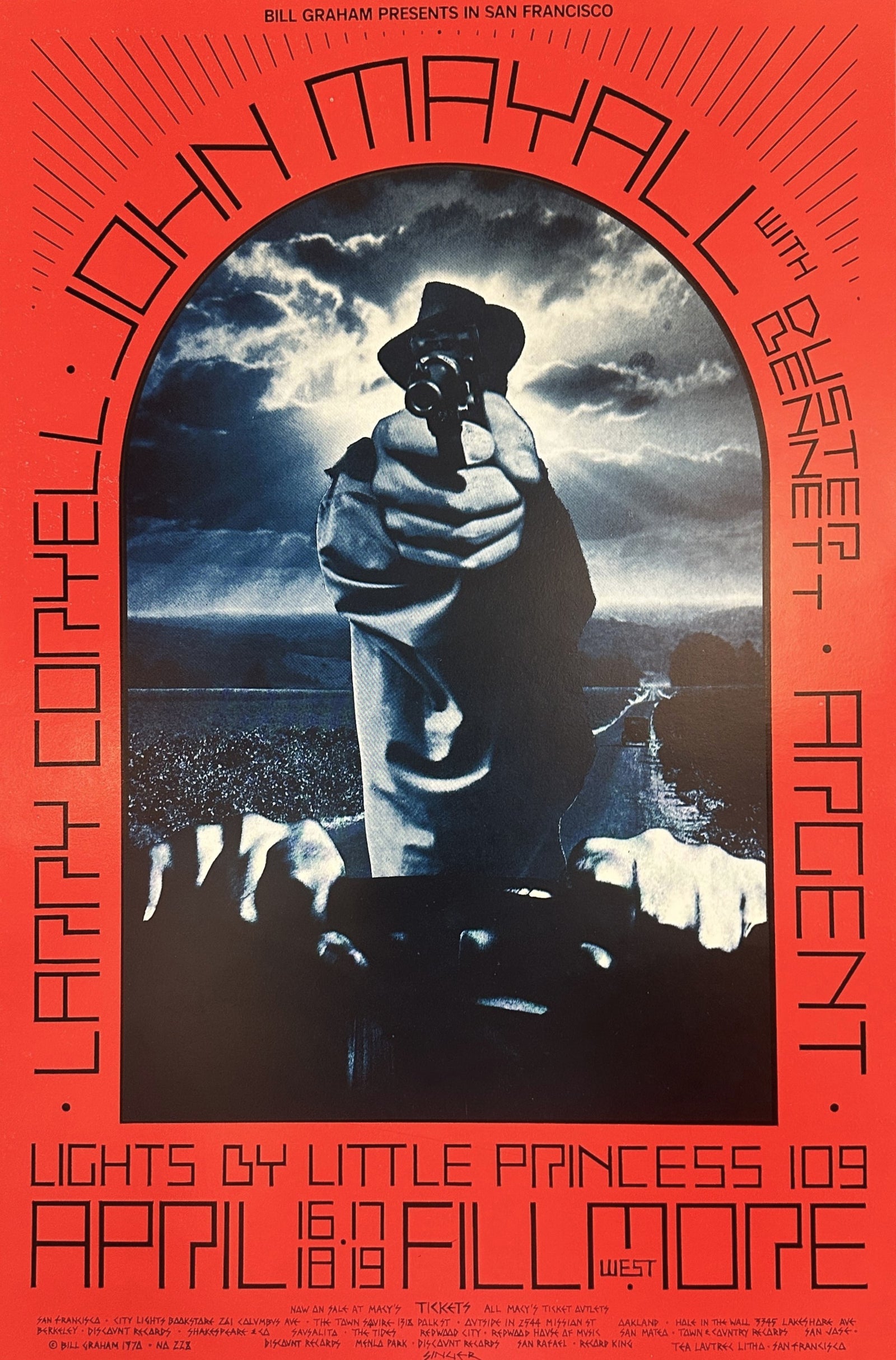 John Mayall, Larry Corywell (BG-228-1) - Original Vintage Poster