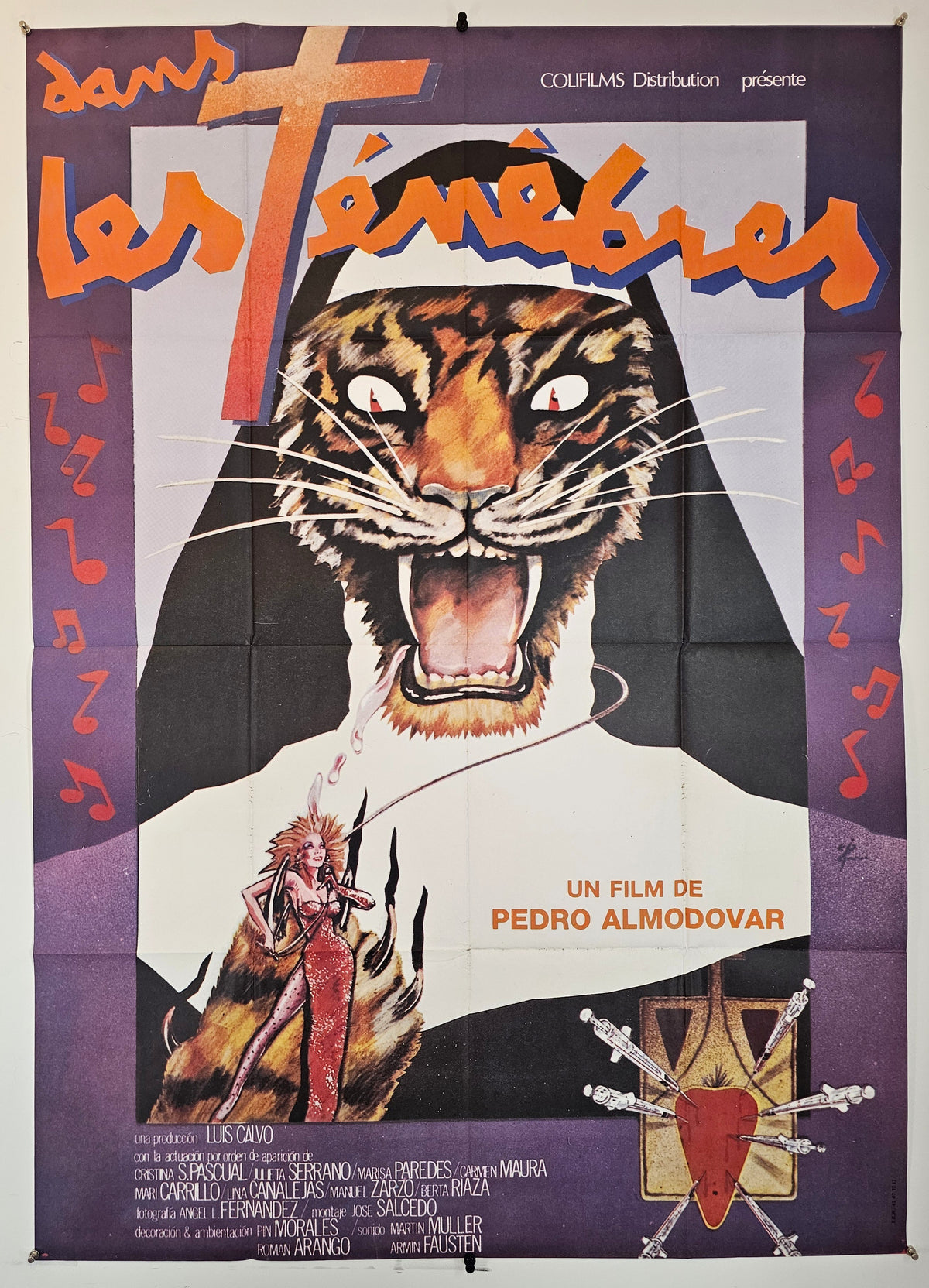 Dark Habits, French Release - Original Vintage Poster