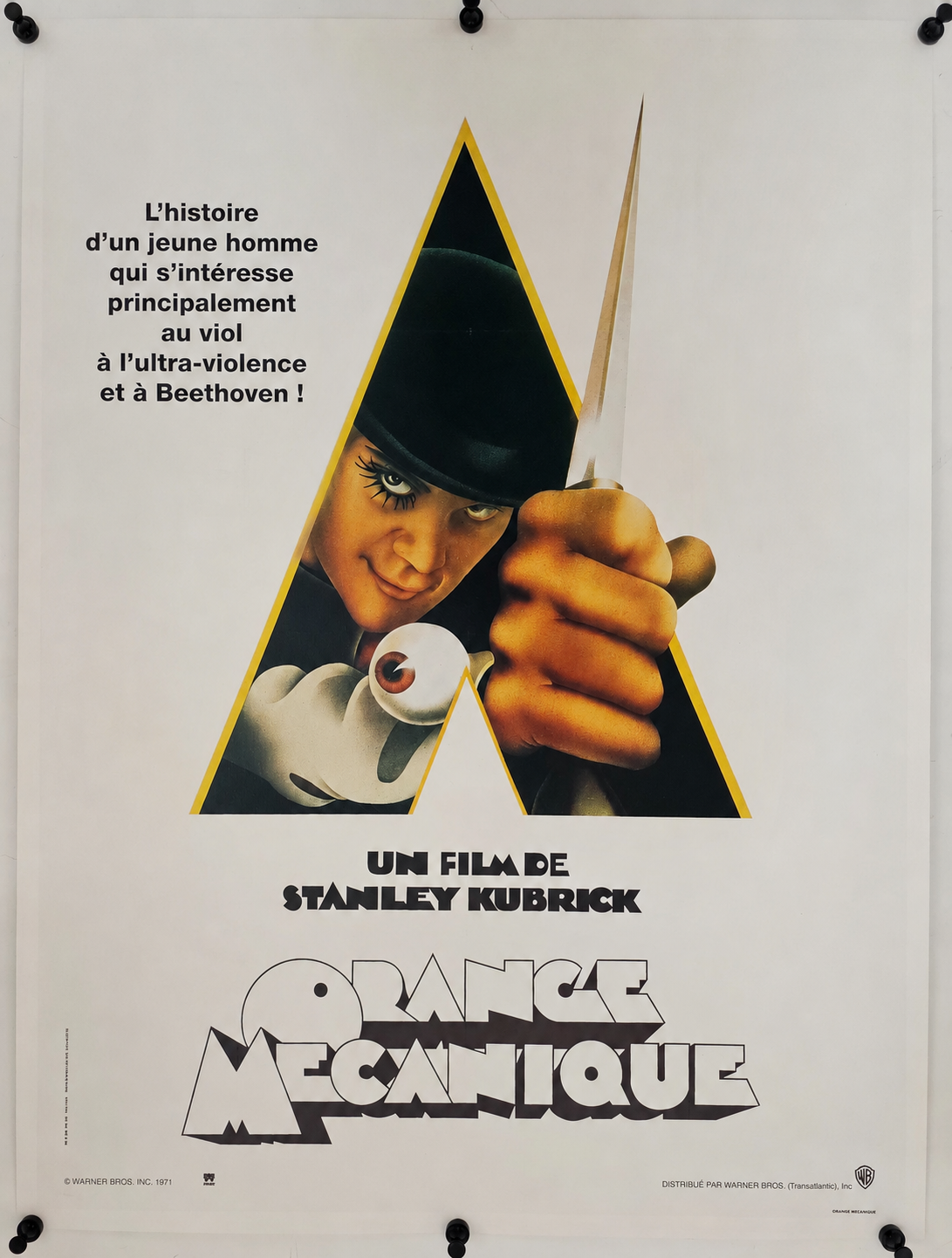 Clockwork Orange, French Release - Original Vintage Poster