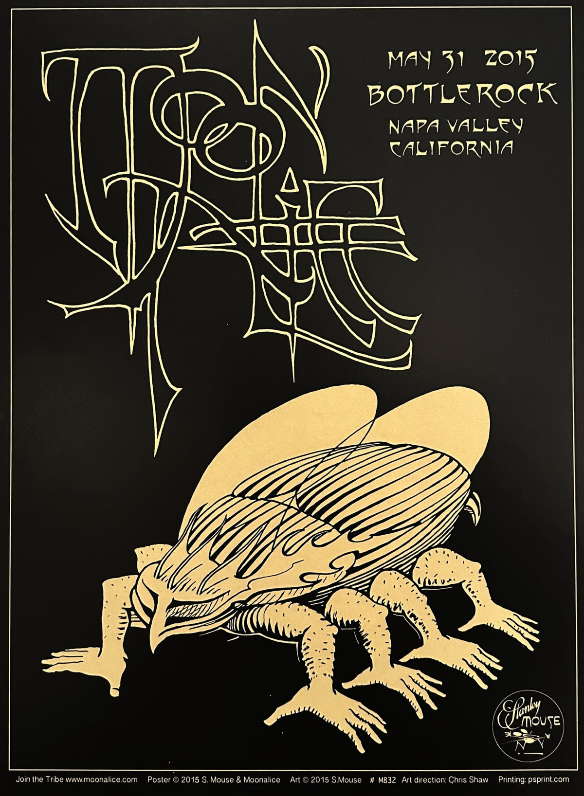 Moonalice at Bottle Rock by Stanley Mouse - Original Vintage Poster