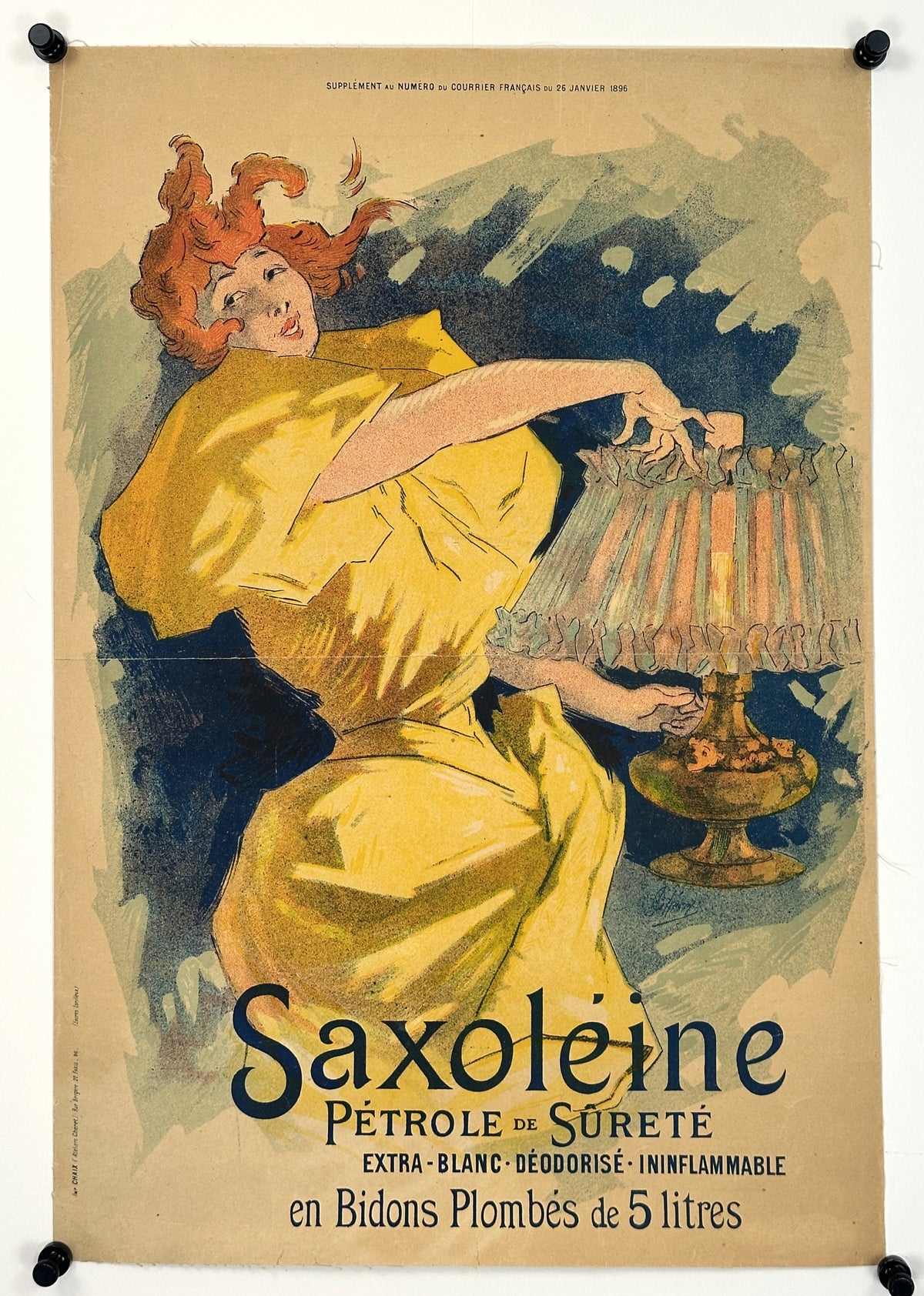 Saxoléine by Jules Chéret - Original Vintage Poster