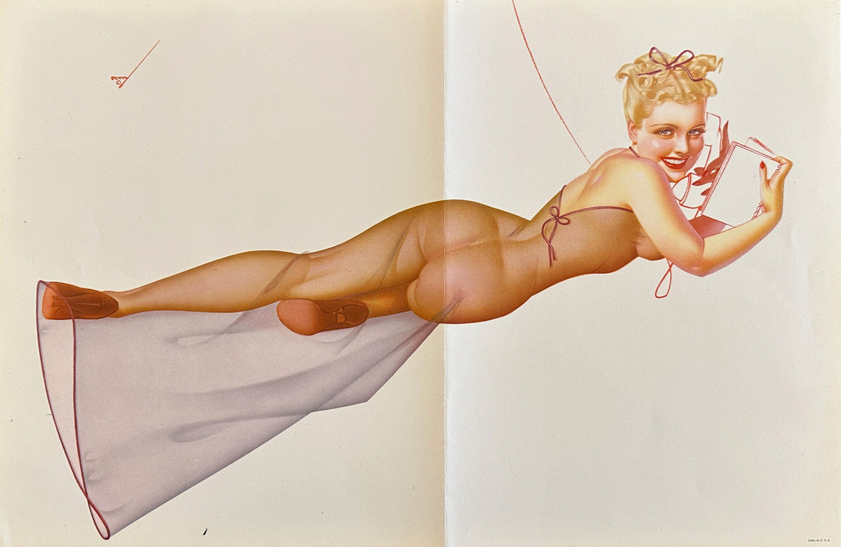 George Petty Pin-Up, Centerfold - Original Vintage Illustration
