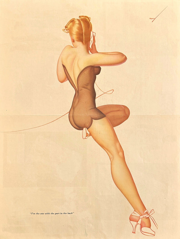 George Petty Pin-Up, Centerfold - Original Vintage Illustration