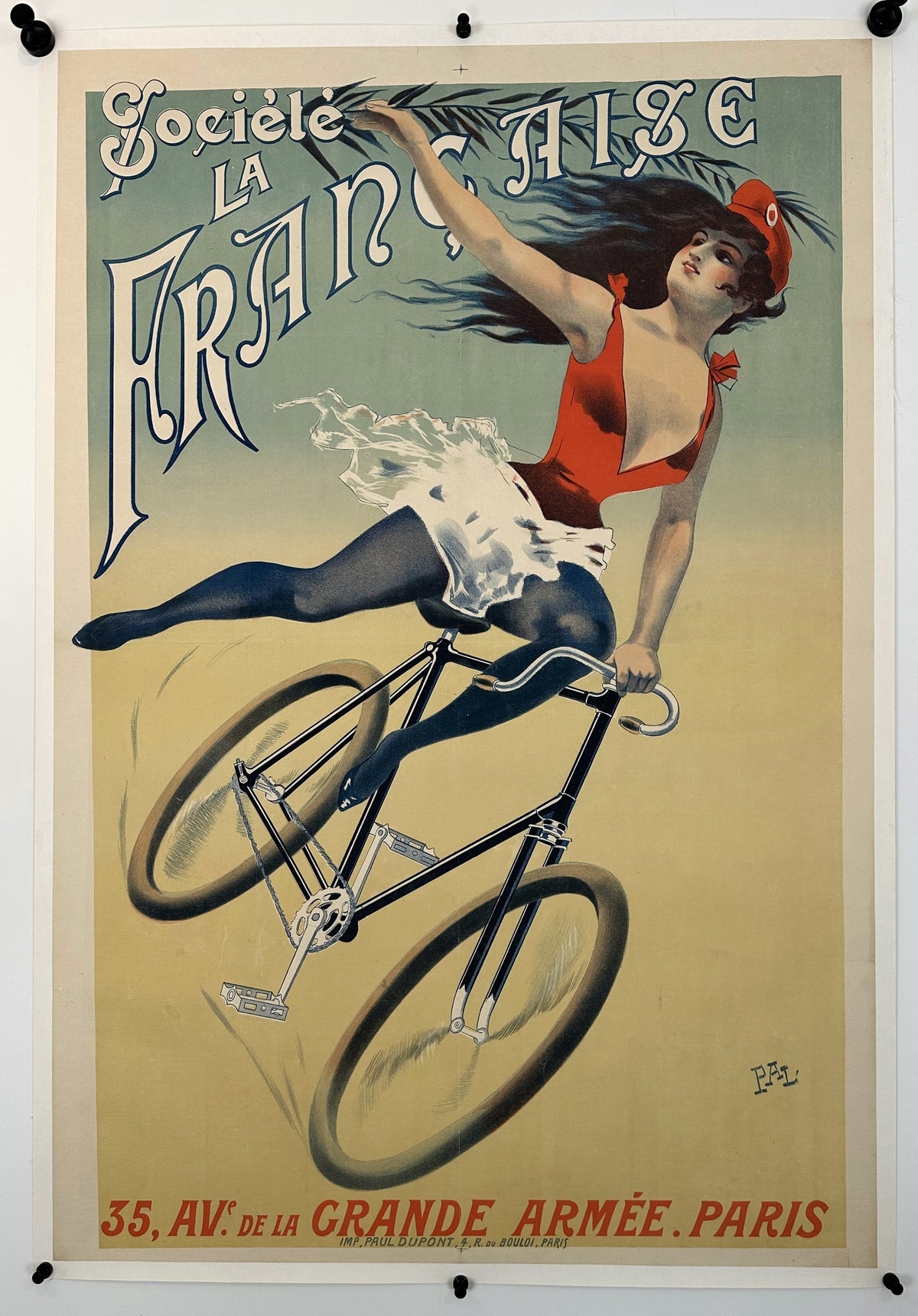 Société La Française Cycles by PAL - Original Vintage Poster