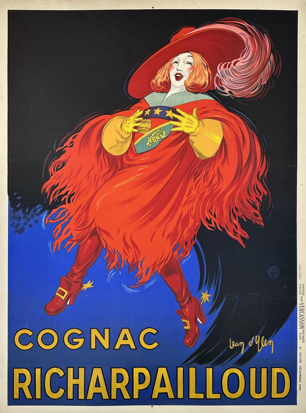 Cognac Richarpailloud by Jean D'ylen  - Original Vintage Poster