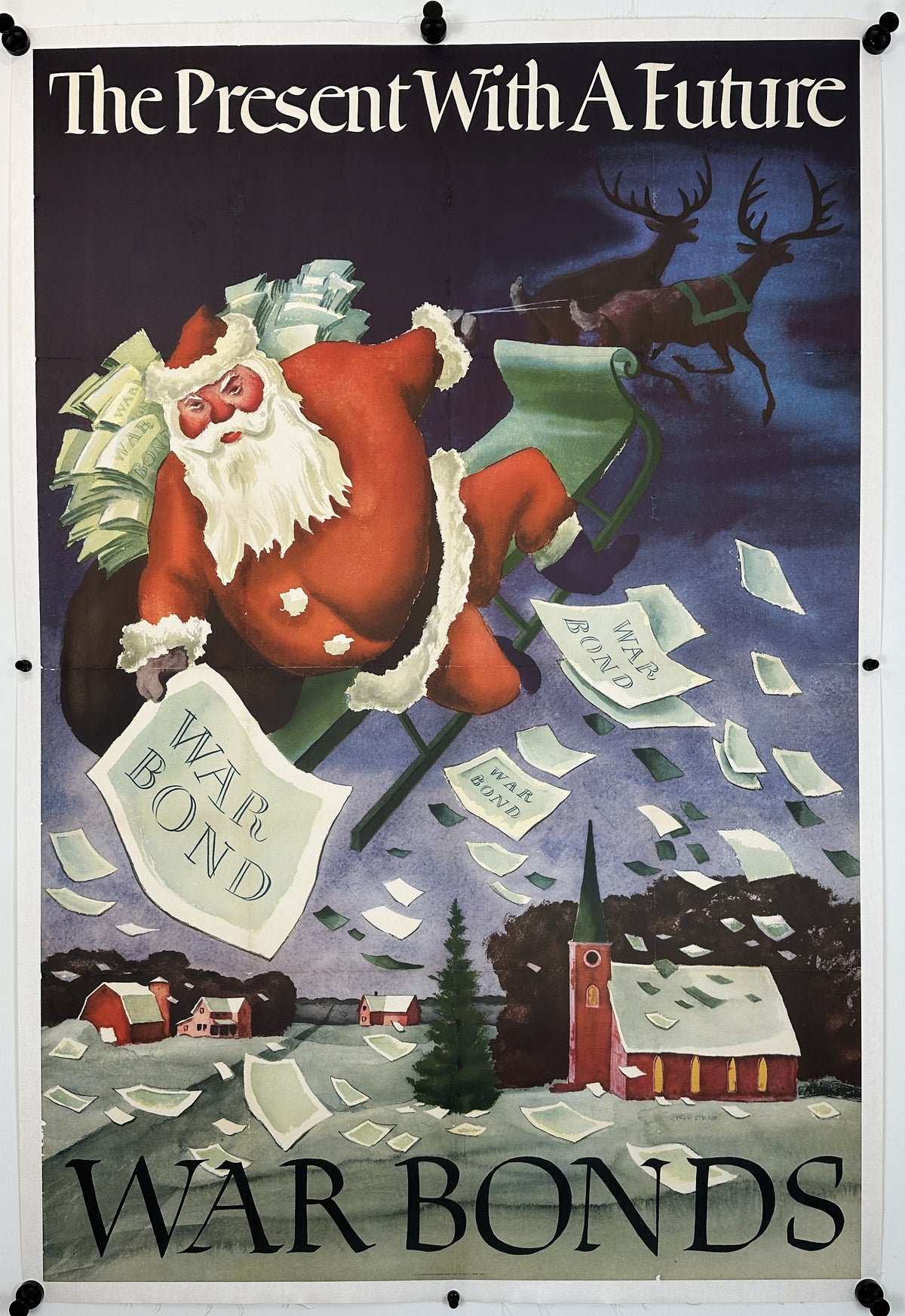 The Present with a Future, War Bonds - Original Vintage Poster
