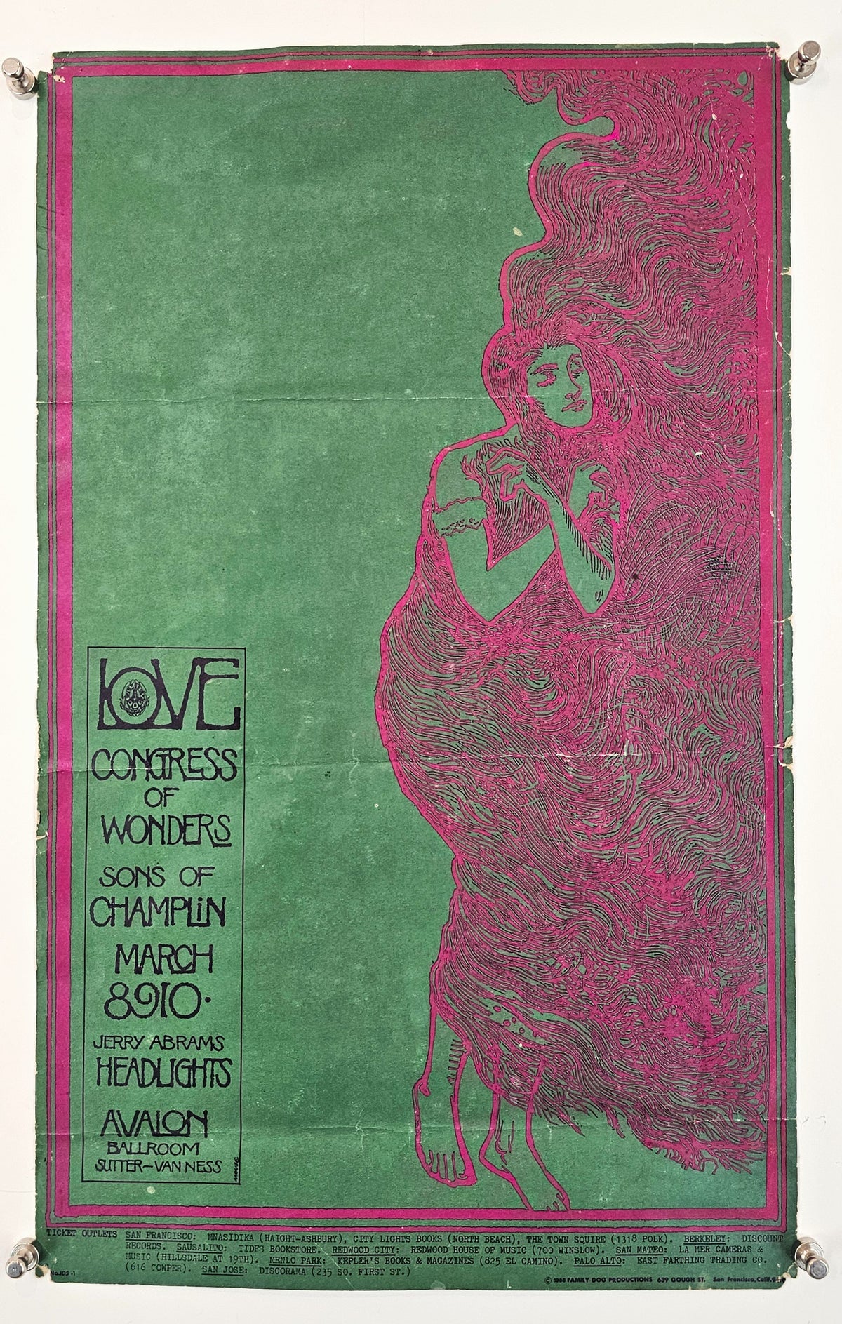 Love, Congress of Wonders (FD-109-1) - Original Vintage Poster