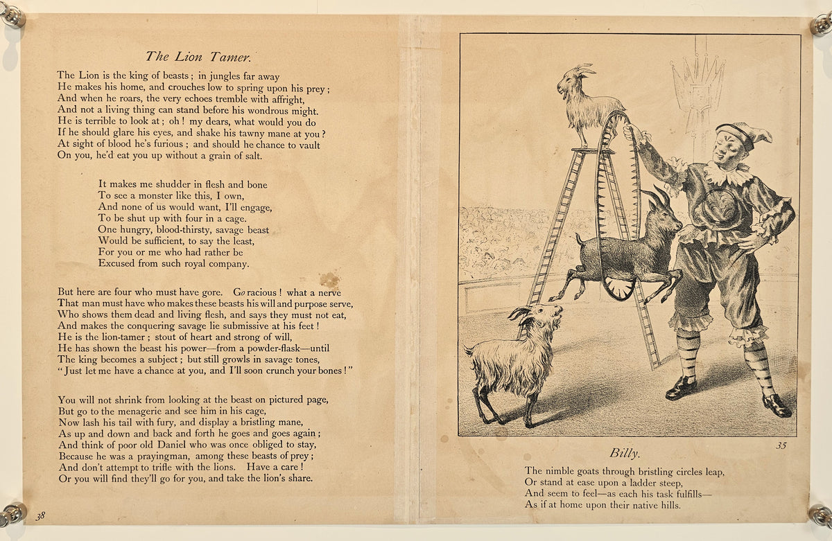 The Lion Tamer - Original Antique Print: