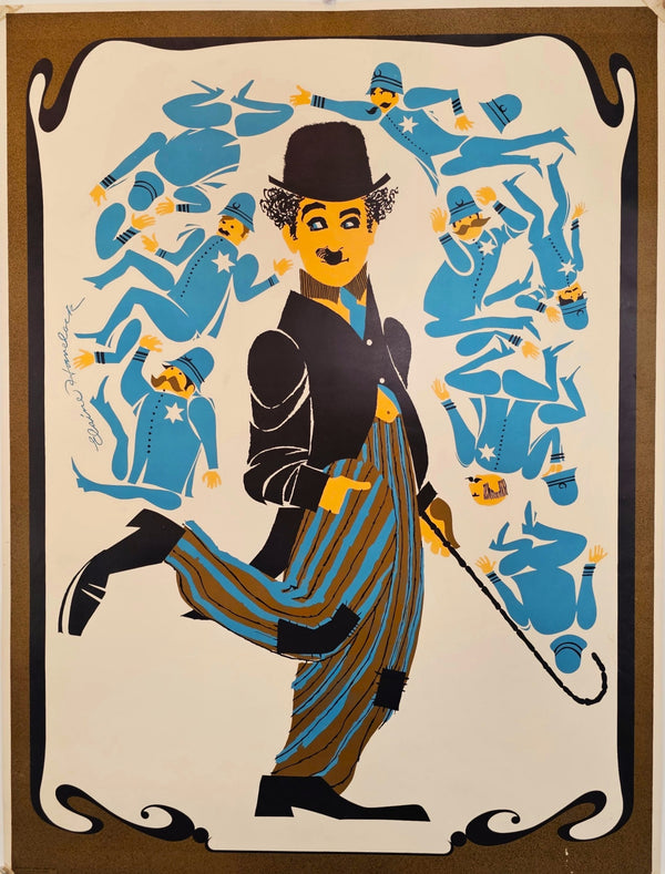 Charlie Chaplin by Elaine Havelock - Original Vintage Poster
