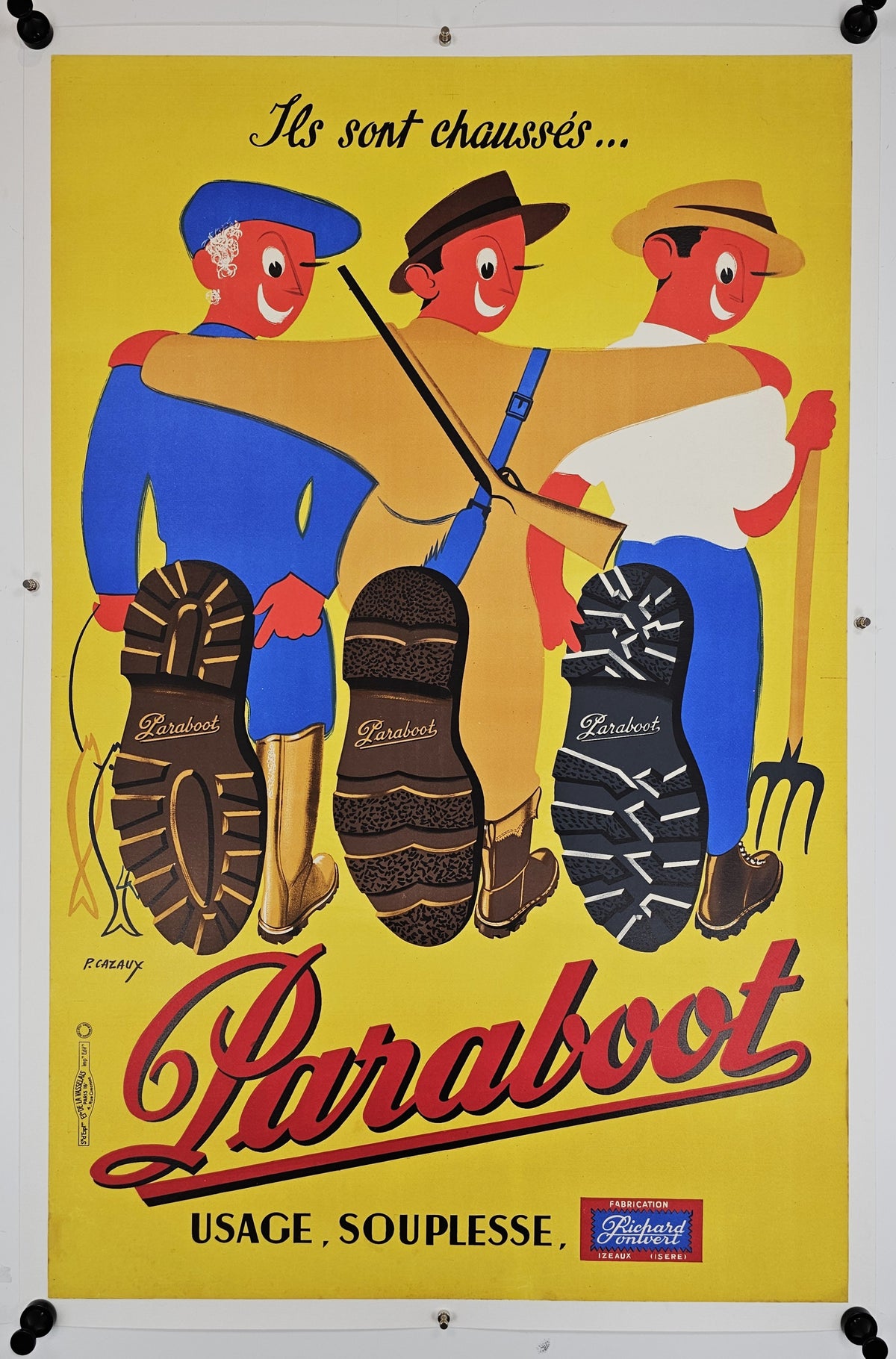 Paraboot Shoes - Original Vintage Poster