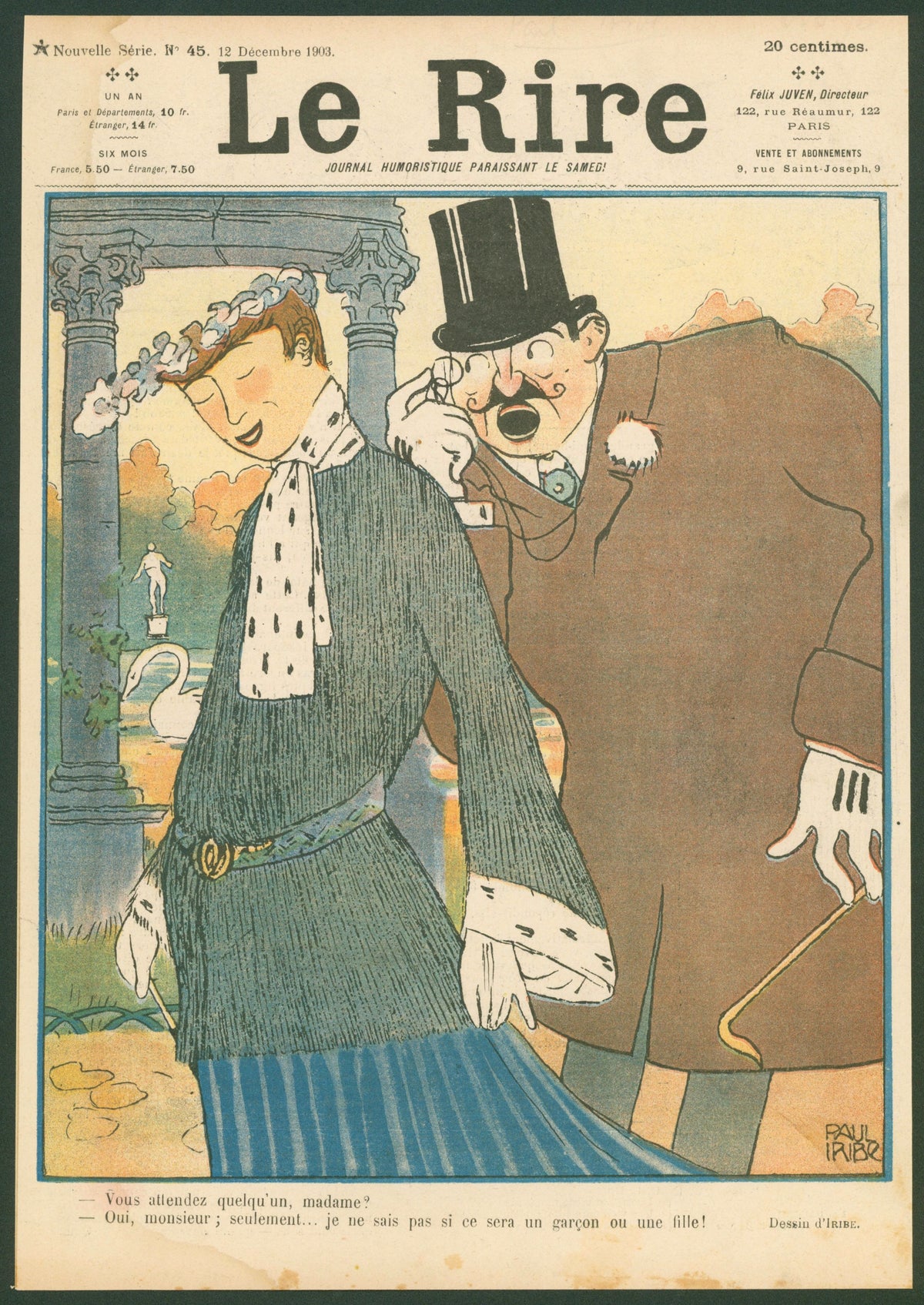 Expecting Someone, Le Rire - Original Vintage Cover Art: