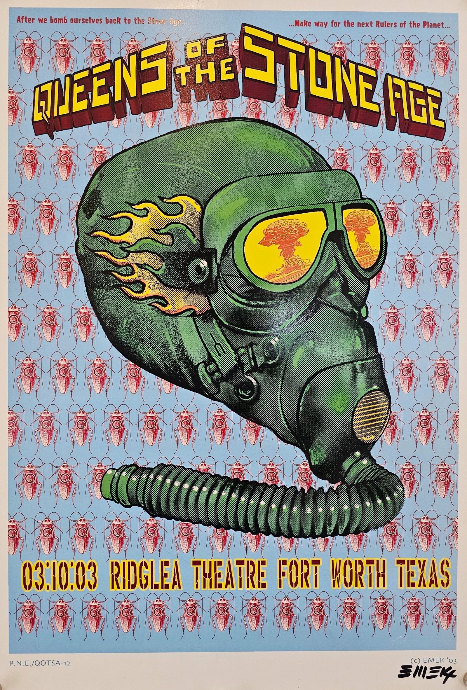 Queens Of The Stone Age by Emek, Signed - Original Vintage Poster
