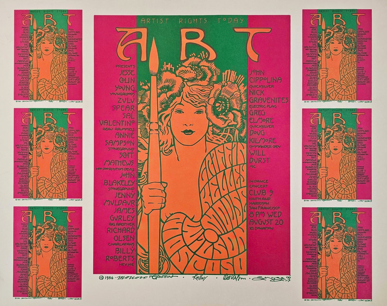 A.R.T. by Griffin, Mouse, Moscoso, Wilson, Kelley - Original Vintage Poster