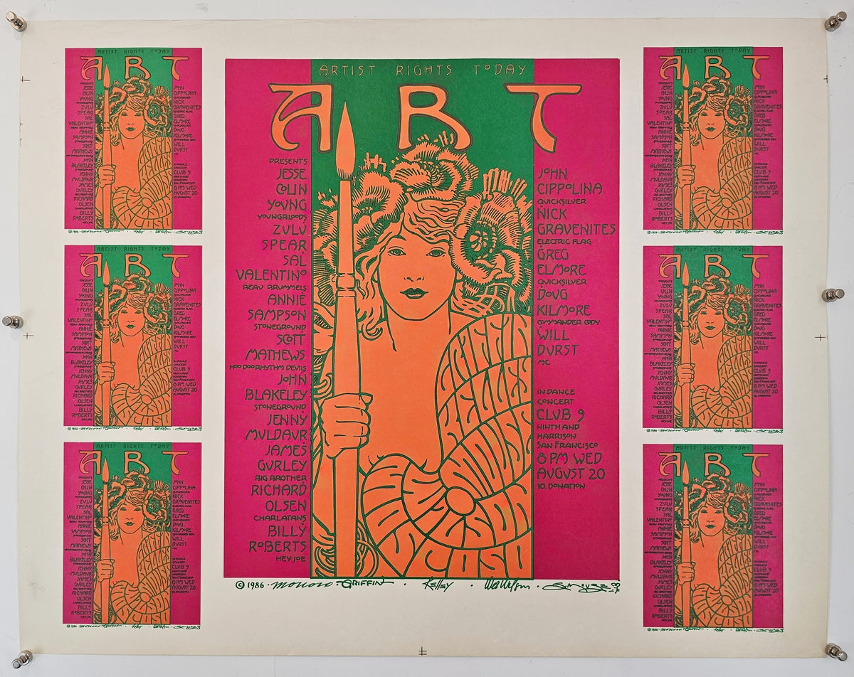A.R.T. by Griffin, Mouse, Moscoso, Wilson, Kelley - Original Vintage Poster