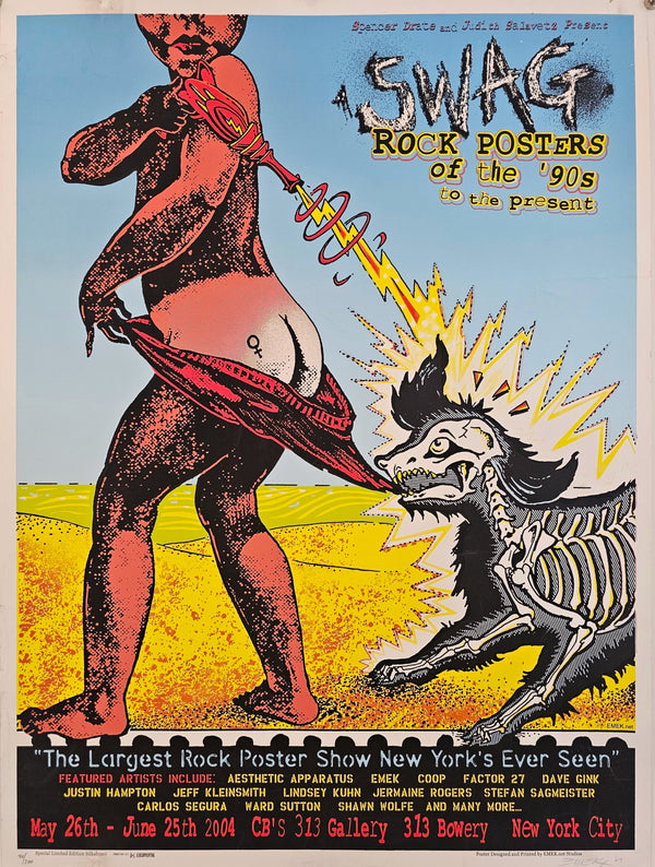 SWAG, Rock Art Poster Expo, Signed (#90/200) - Original Vintage Poster