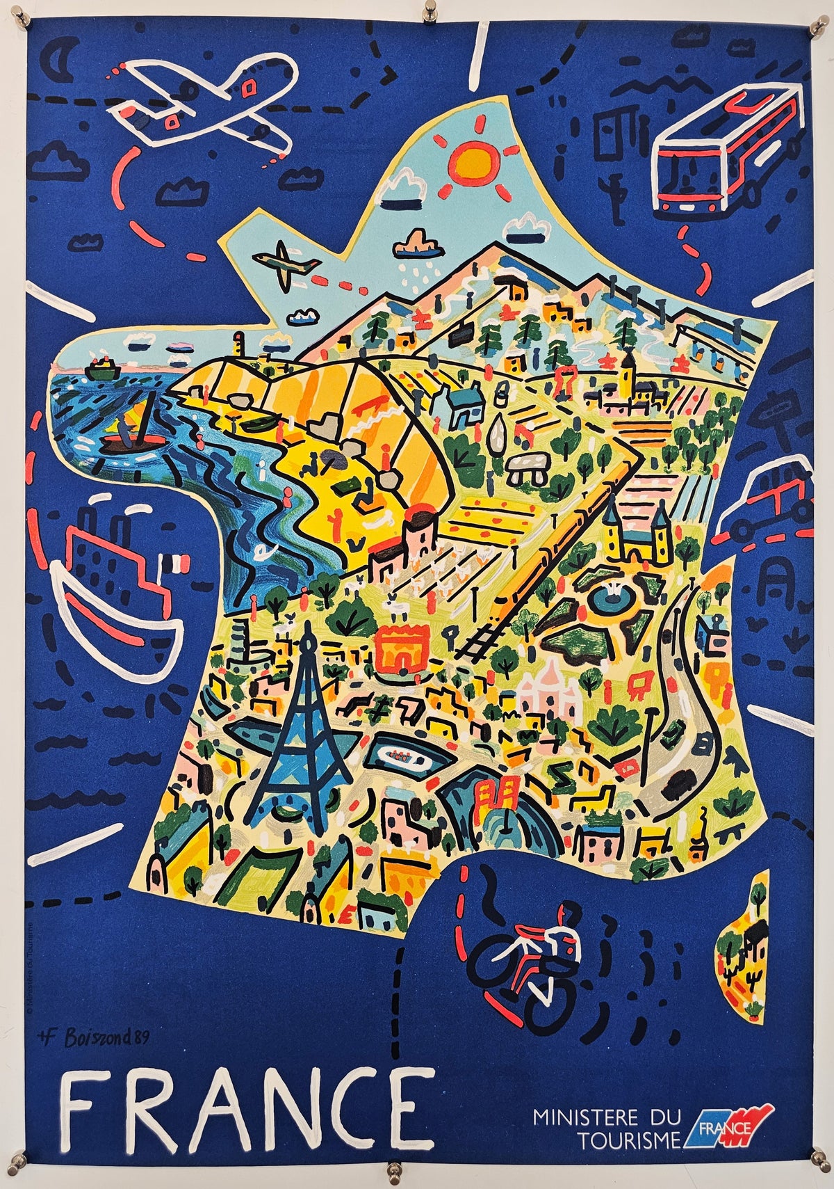 Visit France, Ministry of Tourism - Original Vintage Poster