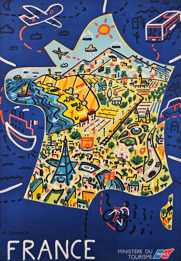 Visit France, Ministry of Tourism - Original Vintage Poster