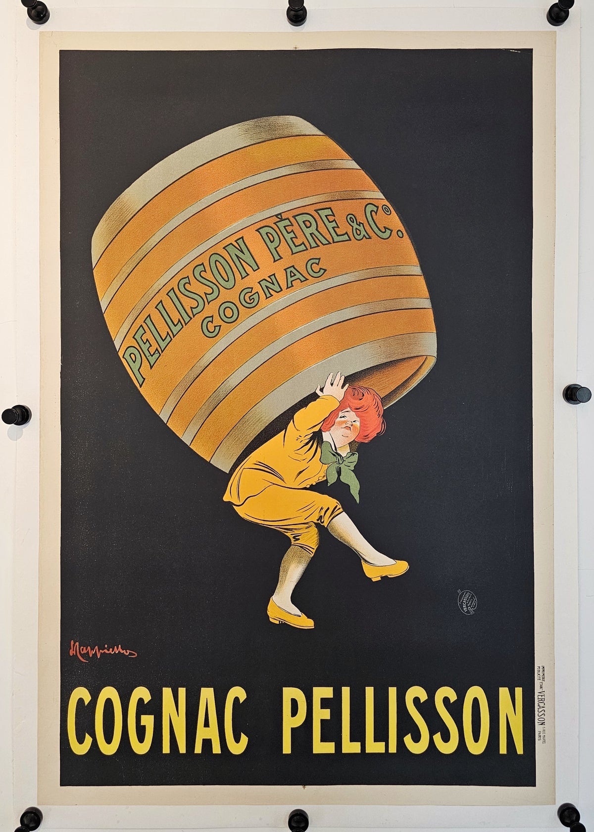 Cognac Pellison by Cappiello - Original Vintage Poster