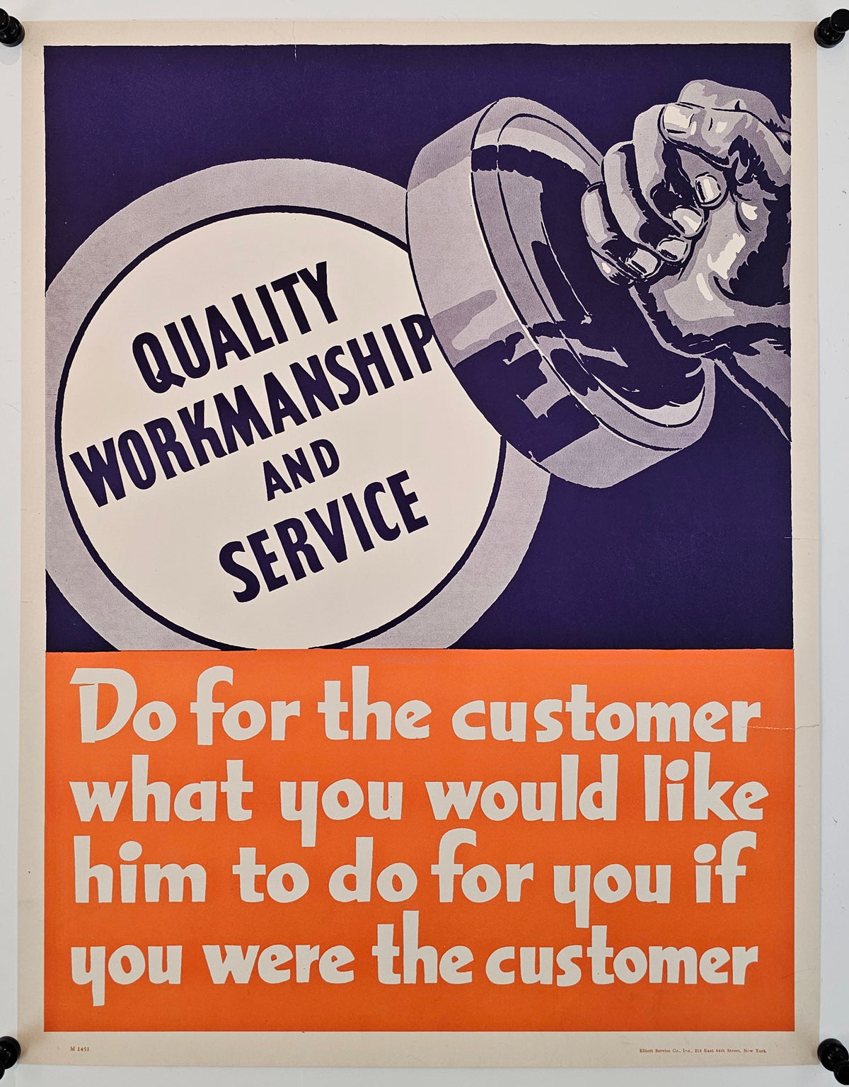Quality Workmanship, Work Propaganda (WW2) - Original Vintage Poster
