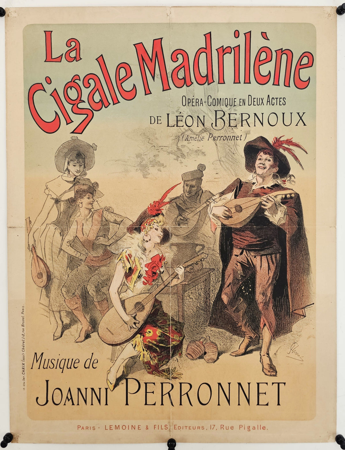 La Cigale Madrilene by Jules Cheret