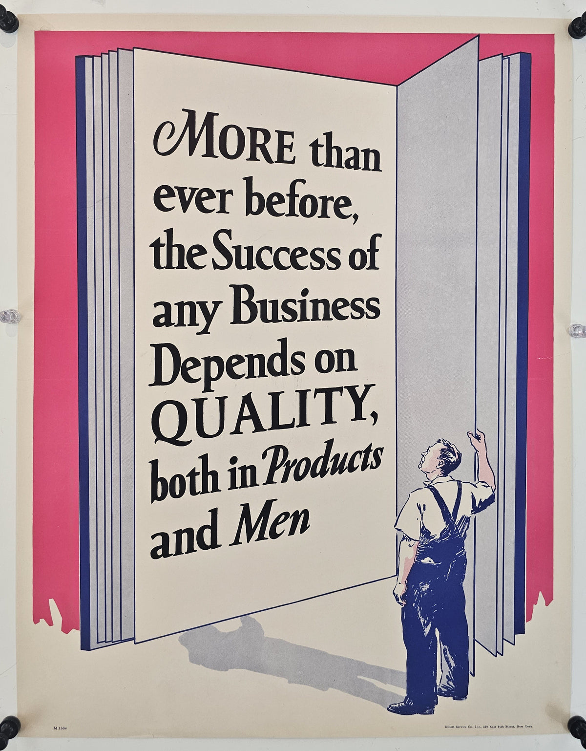 Success Depends on Quality, Work Propaganda (WW2)  - Original Vintage Poster