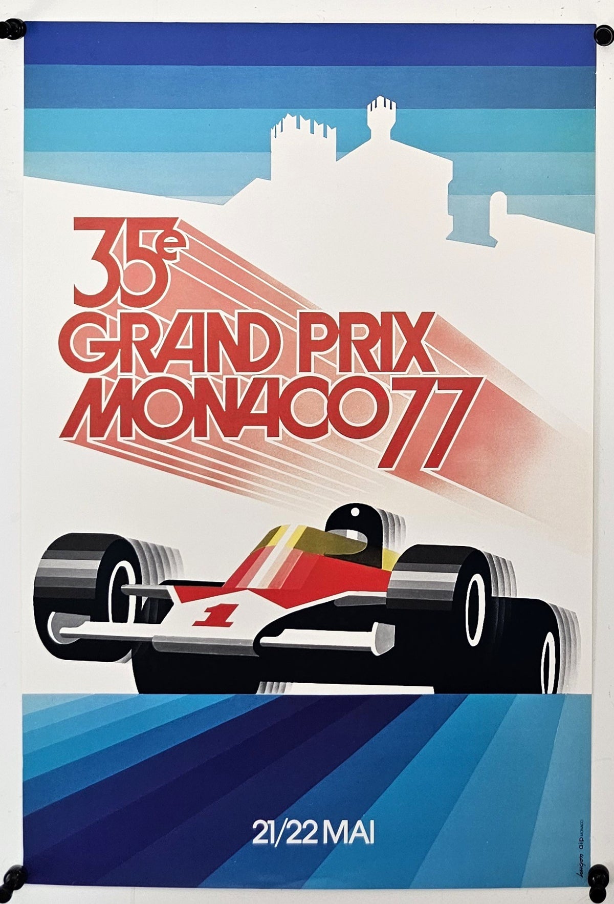 35e Grand Prix Monaco - Original Vintage Poster