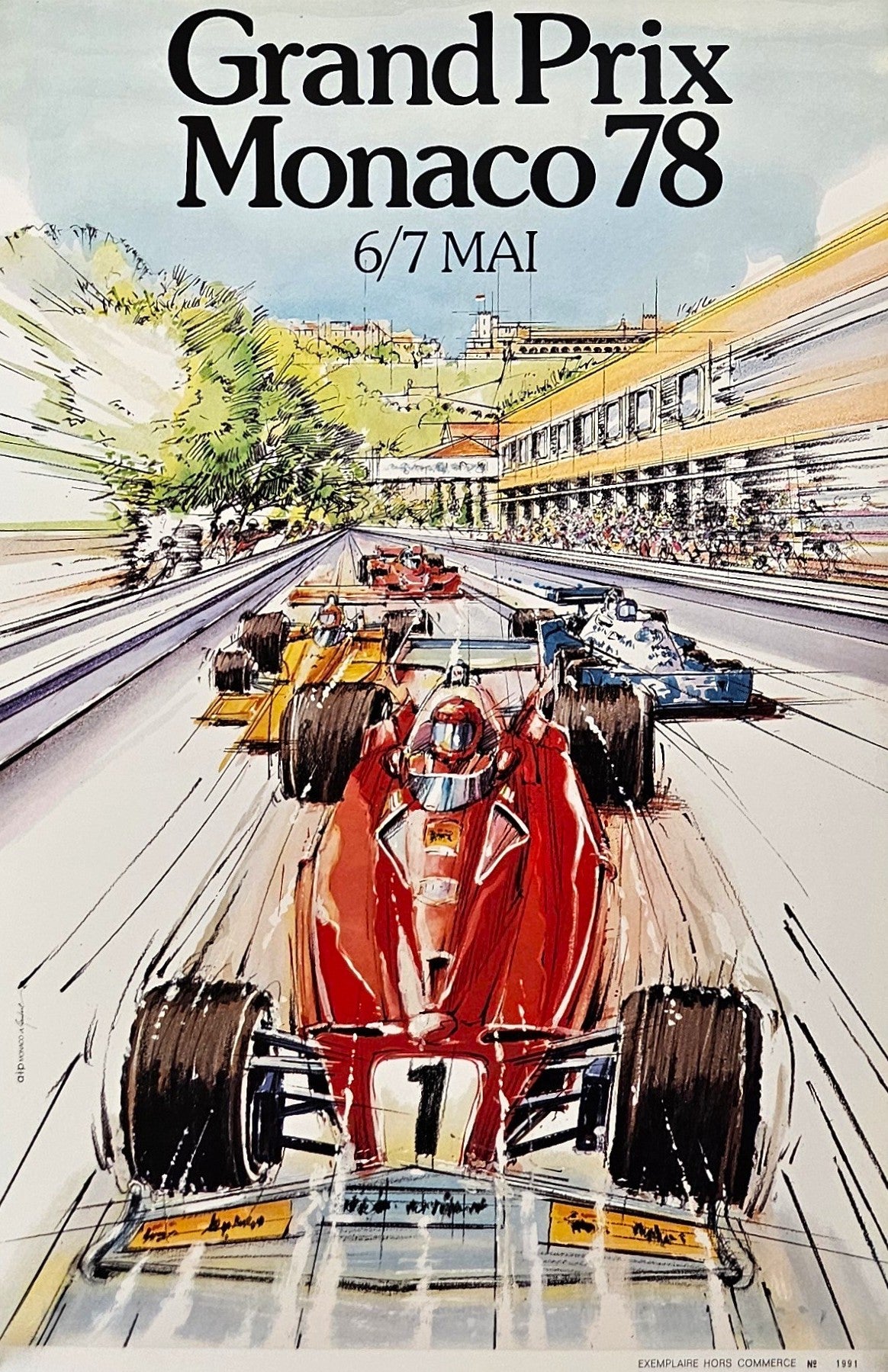 78e Grand Prix Monaco  - Original Vintage Poster