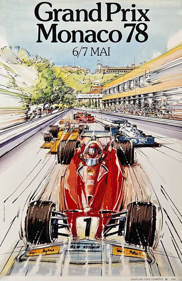 78e Grand Prix Monaco  - Original Vintage Poster
