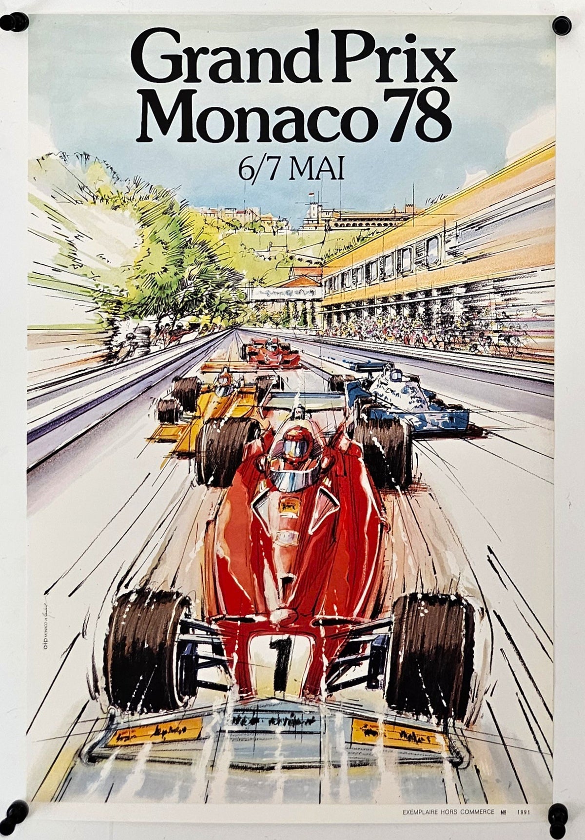 78e Grand Prix Monaco  - Original Vintage Poster