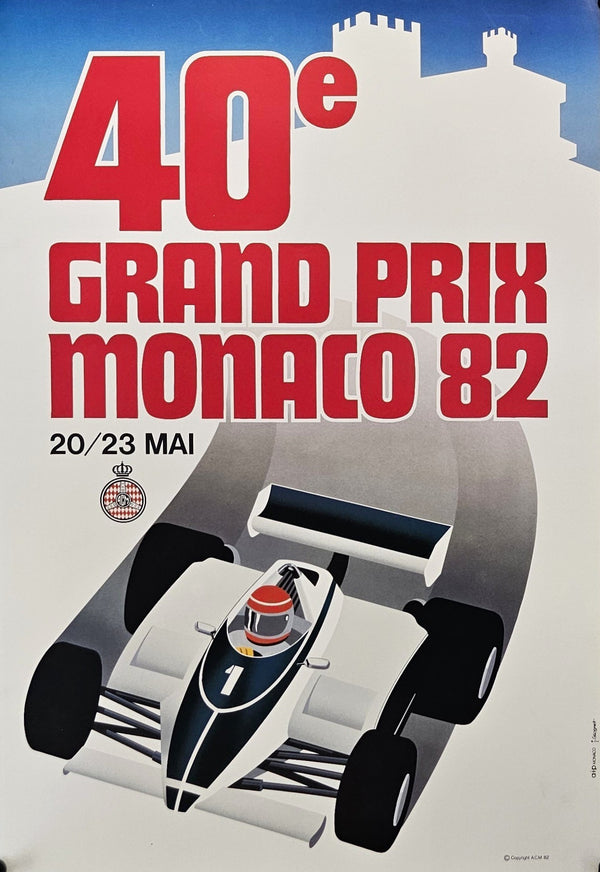40e Grand Prix Monaco - Original Vintage Poster