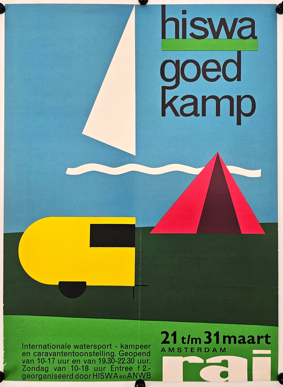 Hiswa Goed Kamp, Amsterdam - Original Vintage Poster