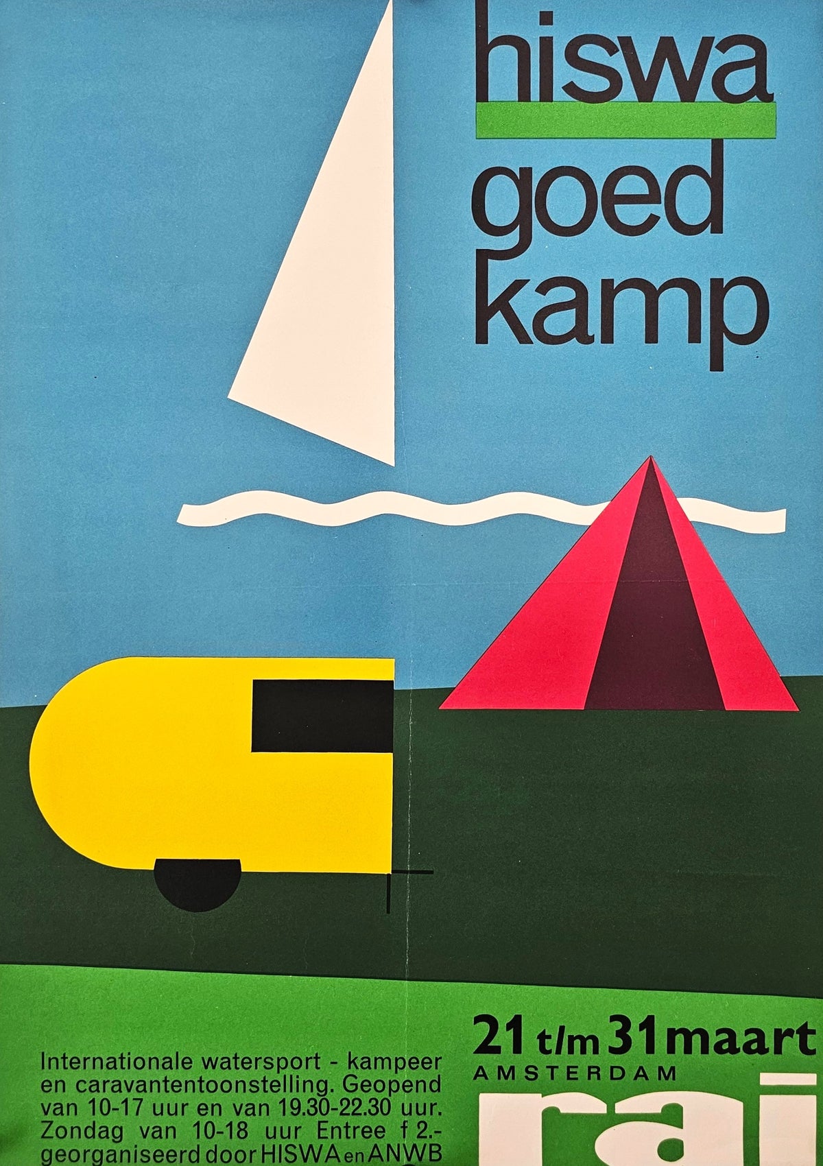 Hiswa Goed Kamp, Amsterdam - Original Vintage Poster