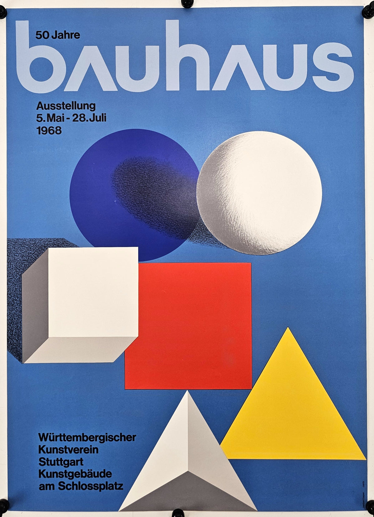 50 Years of Bauhaus - Original Vintage Poster