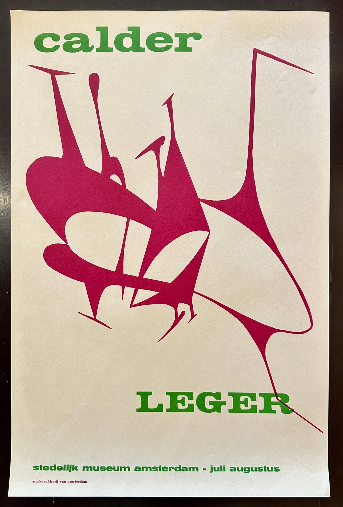 Calder and Léger, Stedelijk Museum Amsterdam - Original Vintage Poster