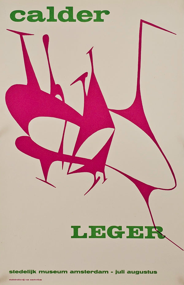 Calder and Léger, Stedelijk Museum Amsterdam - Original Vintage Poster