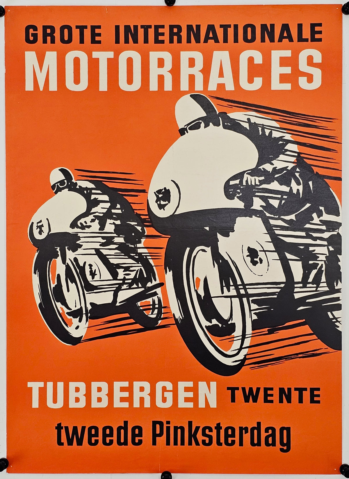 Grand International Motorcycle Races - Original Vintage Poster