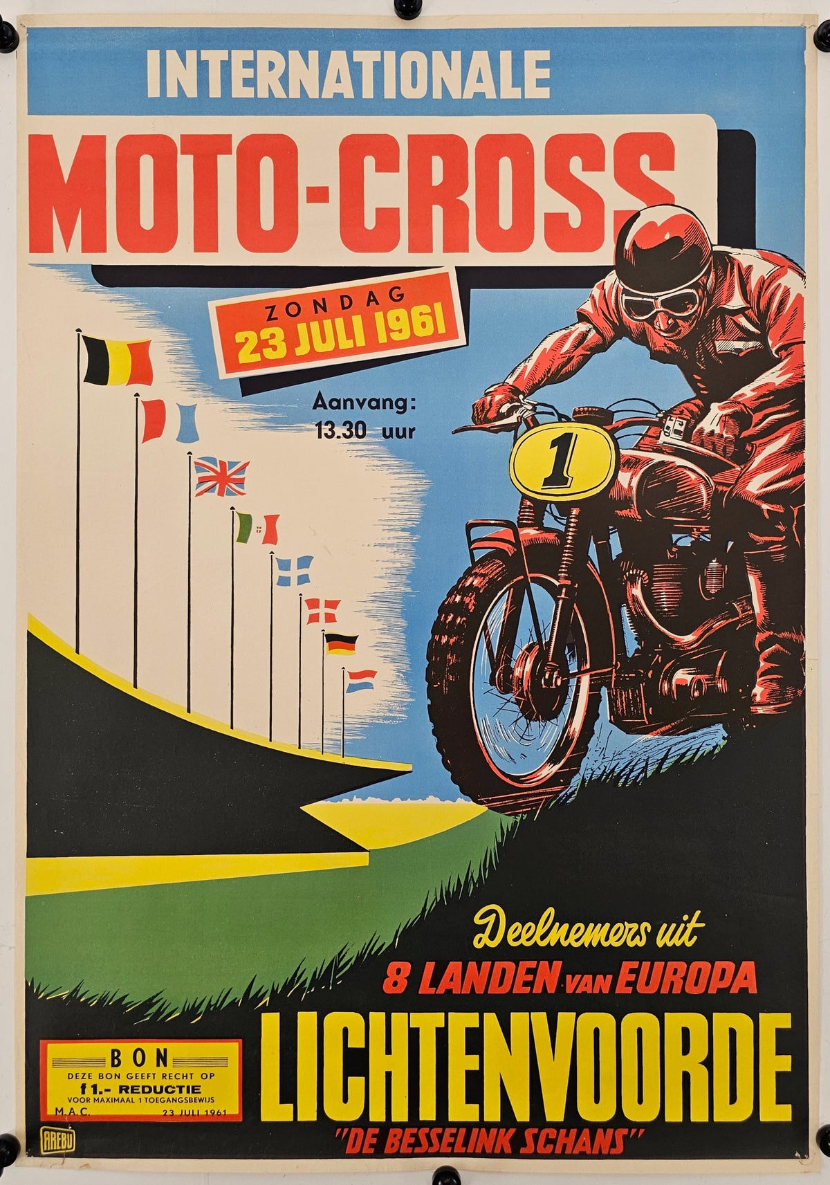 Internationale Moto-Cross - Original Vintage Poster