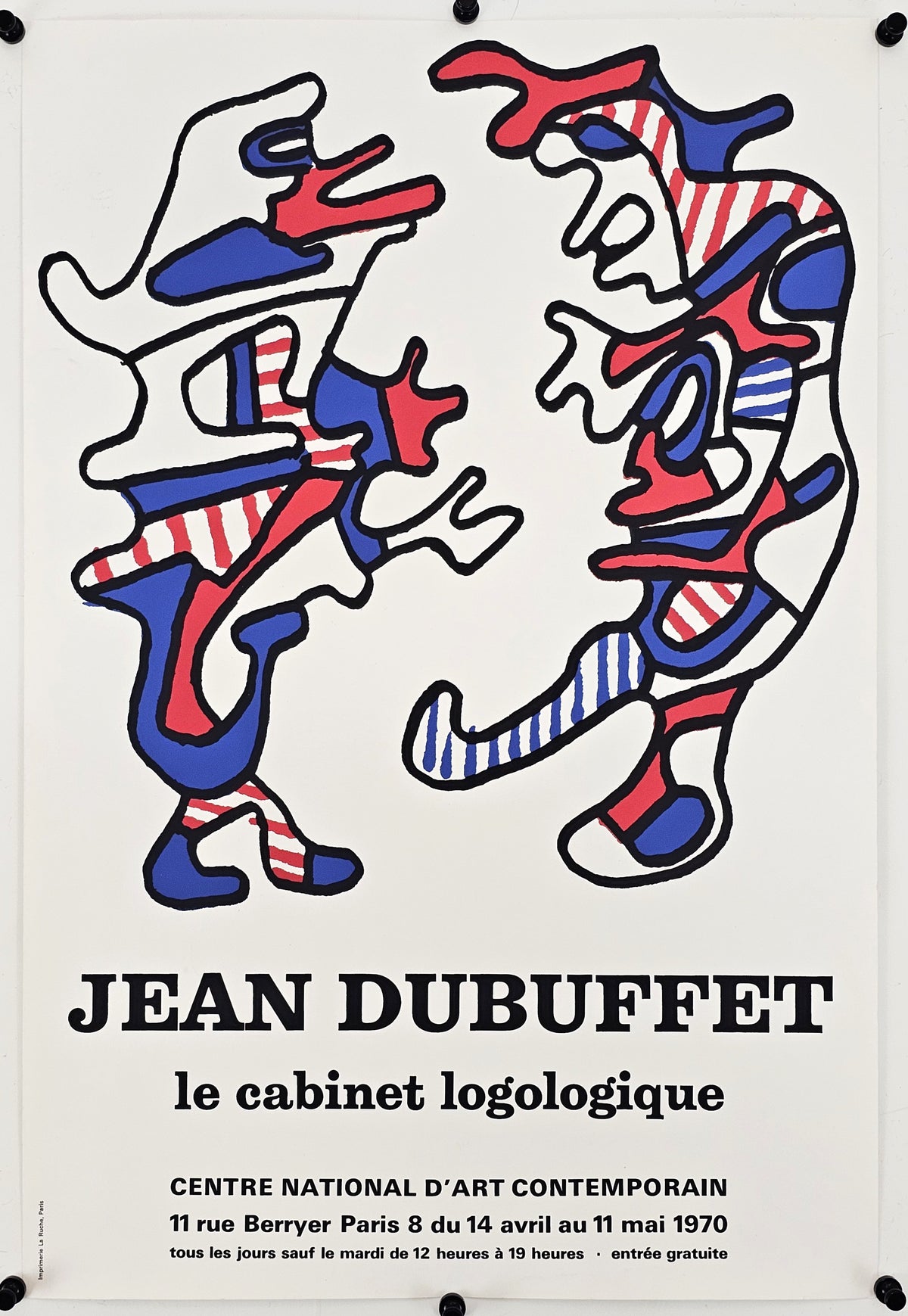 Le Cabinet Logologique by Jean Dubuffet - Original Vintage Poster