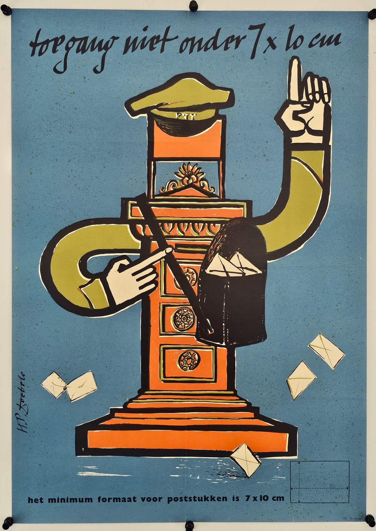 Casualties of the Minimum Mail Size - Original Vintage Poster