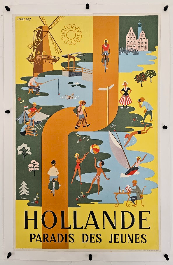 Visit Holland, Paradise for the Young - Original Vintage Poster