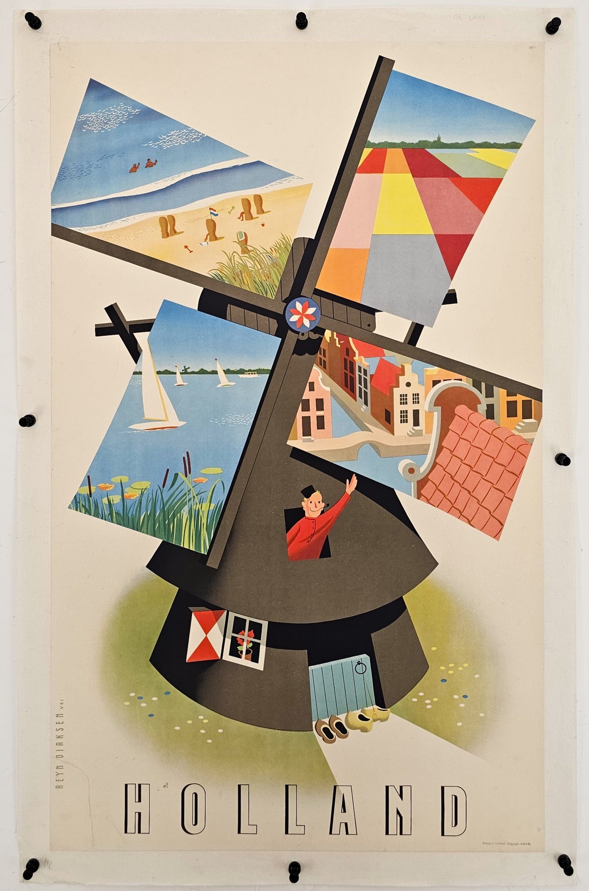 Visit Holland - Original Vintage Poster