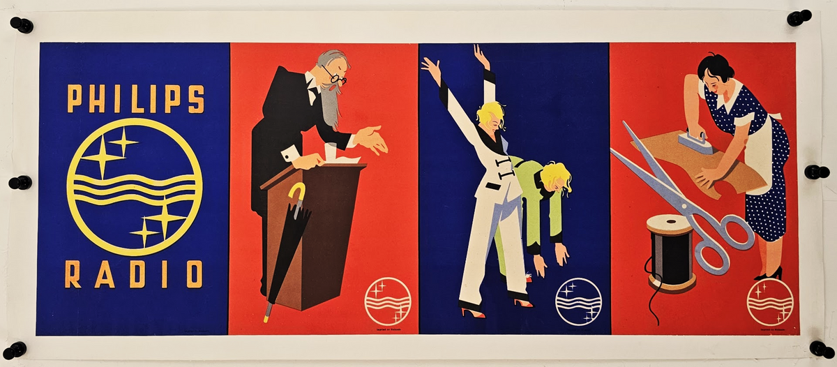 Philips Radio - Original Vintage Poster