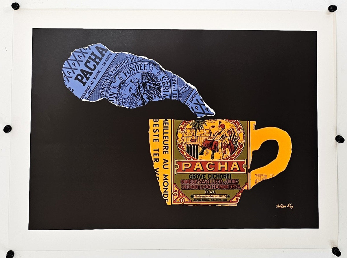 Pacha Coffee by Julian Key - Original Vintage Poster