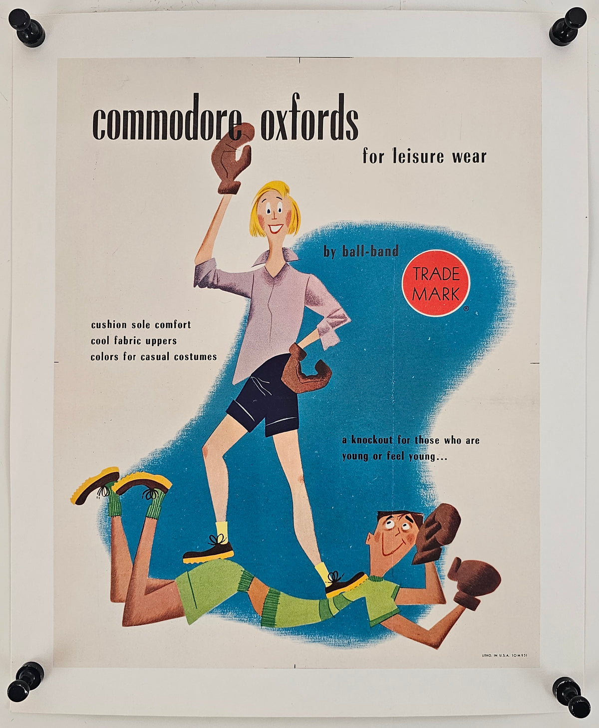 Commodore Oxfords - Original Vintage Poster