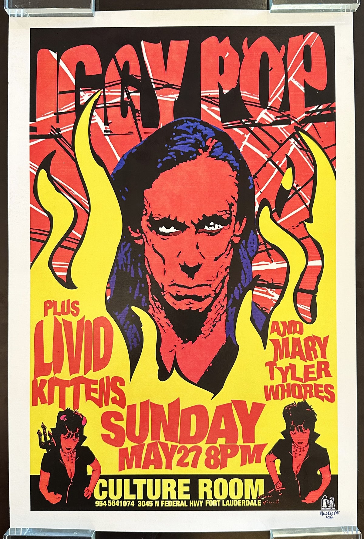 Iggy Pop by Chuck Loose (Signed)  - Original Vintage Poster