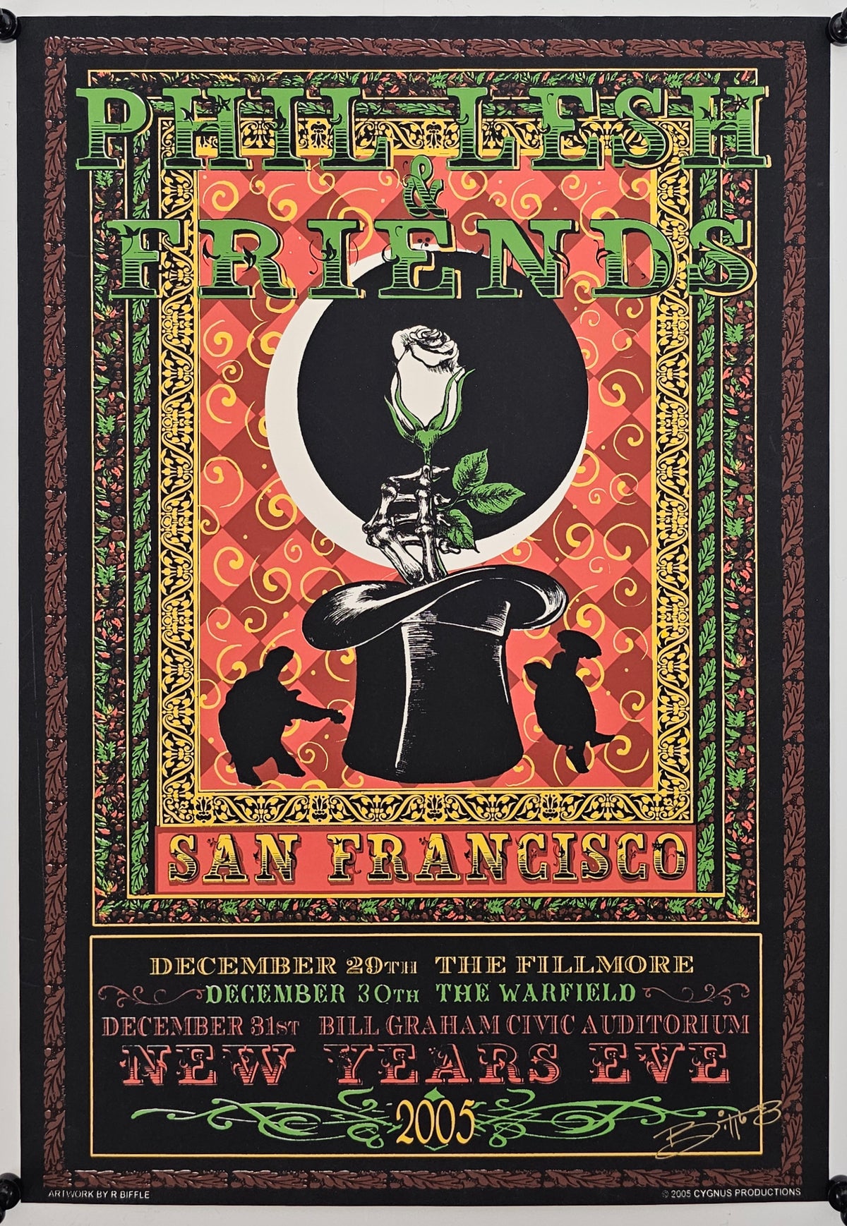 Phil Lesh & Friends, NYE (Signed) - Original Vintage Poster