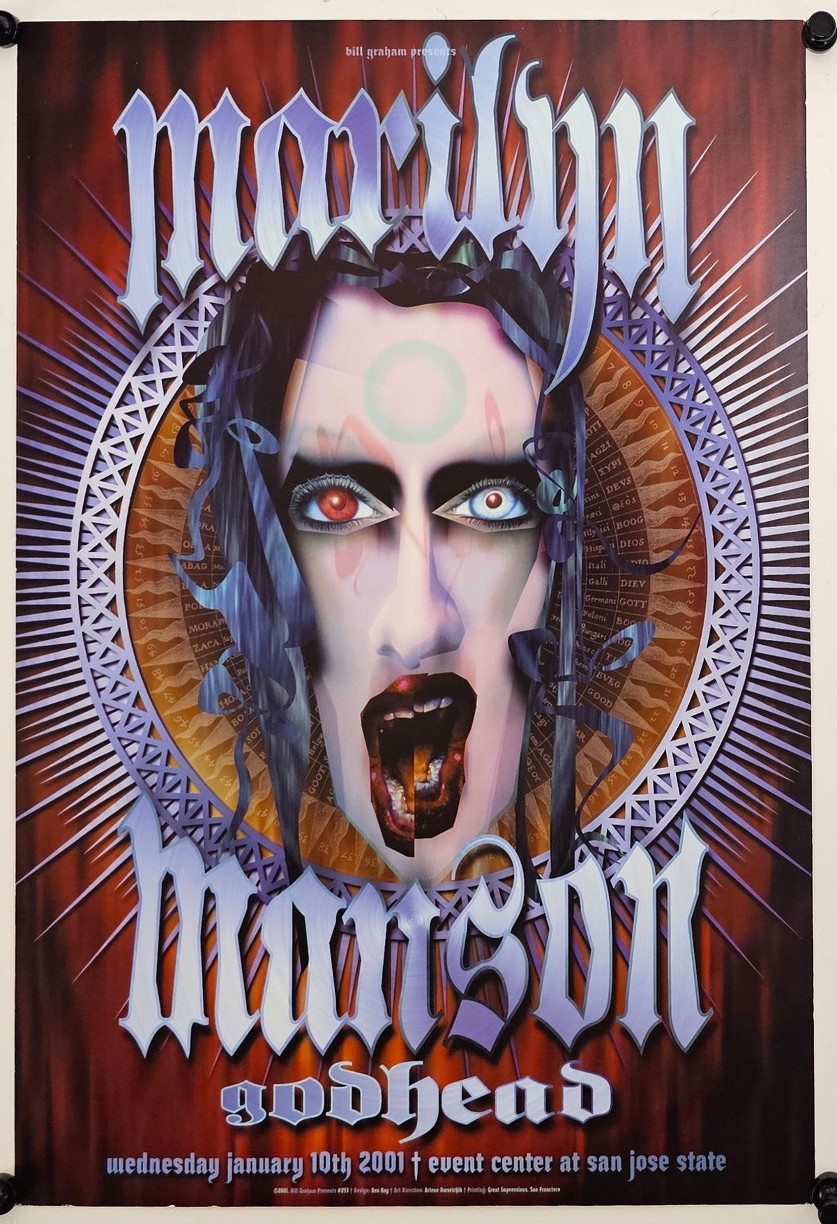 Marilyn Manson by Rex Ray (BGP-253) - Original Vintage Poster