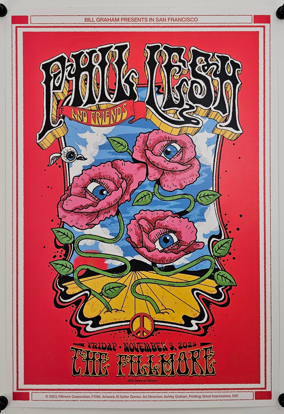 Phil Lesh at the Fillmore - Original Vintage Poster